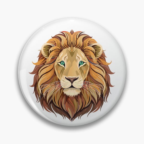Item preview, Portrait lion head front view, (Panthera leo) designed and sold by Danler.