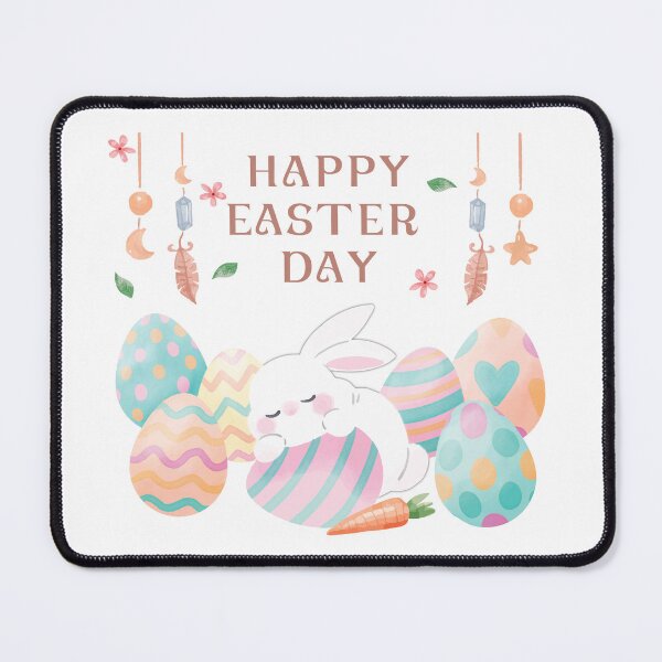 Item preview, Happy easter day cute bunny sleeping in the middle of eggs designed and sold by Ink_It.