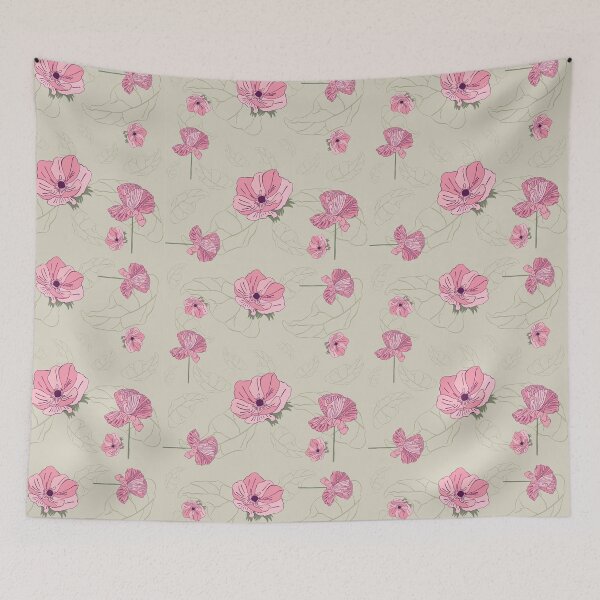 Item preview, Poppies in pink designed and sold by ElianaCarla.