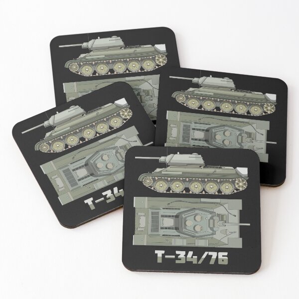 Item preview, T-34 76 Russian WW2 Tank Color Diagrams designed and sold by MilitaryMart.