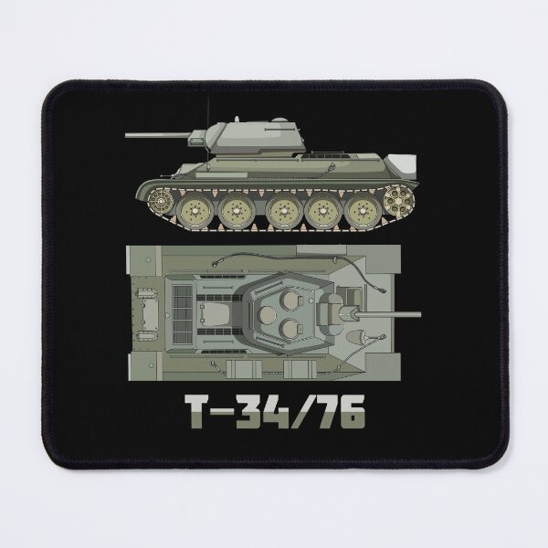 Item preview, T-34 76 Russian WW2 Tank Color Diagrams designed and sold by MilitaryMart.