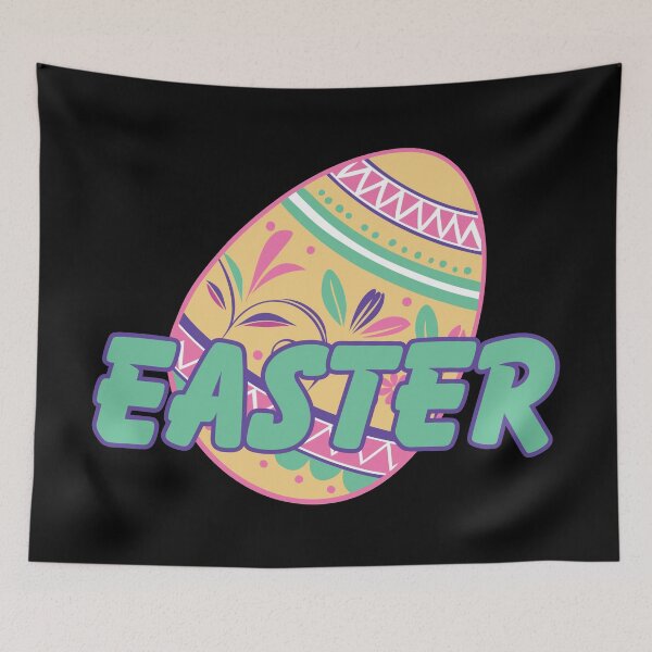 Item preview,  HAPPY EASTER EGGS - EASTER TEXT - COLORFUL EGGS  designed and sold by Gihan-Design.