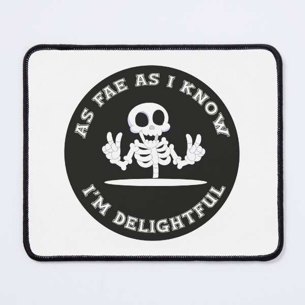 Item preview, As Far As I Know I'm Delightful, Funny Skeleton Stickers, Mental Health designed and sold by Goods-80.