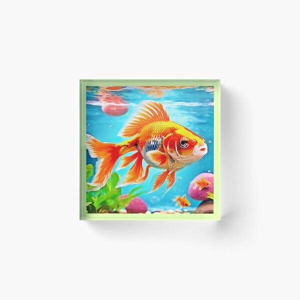 Item preview, Orange White Goldfish designed and sold by Health And Fitness Posts e-Store.