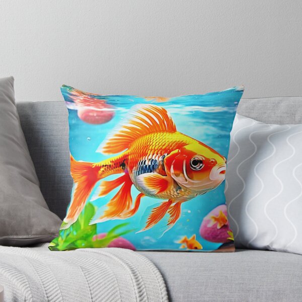 Item preview, Orange White Goldfish designed and sold by Health And Fitness Posts e-Store.