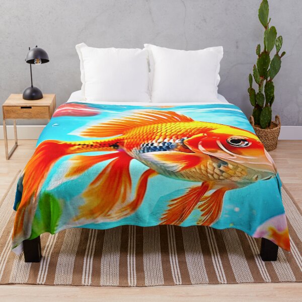 Item preview, Orange White Goldfish designed and sold by Health And Fitness Posts e-Store.