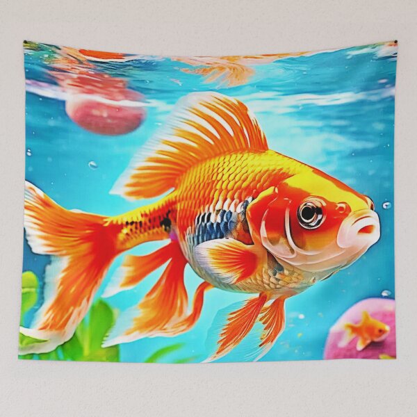 Item preview, Orange White Goldfish designed and sold by Health And Fitness Posts e-Store.