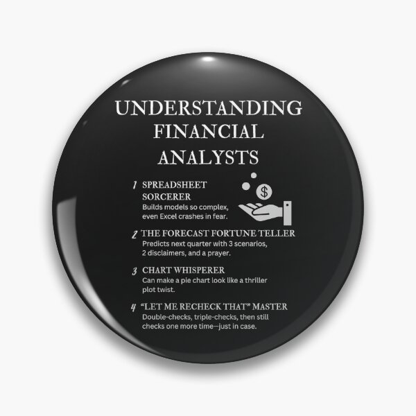 Item preview, Black - Understanding Financial Analysts: Behind the Numbers and the Never-Ending Spreadsheets designed and sold by PsyFlow35.