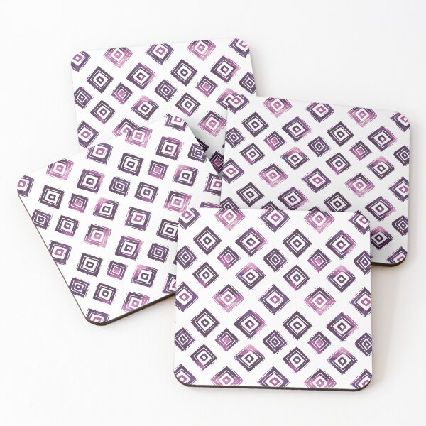 Item preview, Purple ikat pattern in ethnic style designed and sold by Ninjolo.