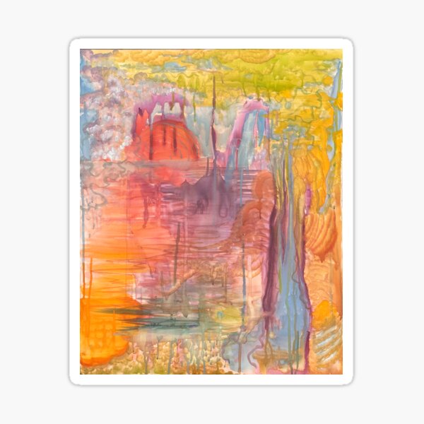Aperçu de l'œuvre Scène de nature abstraite colorée créée et vendue par mari-the-mari.