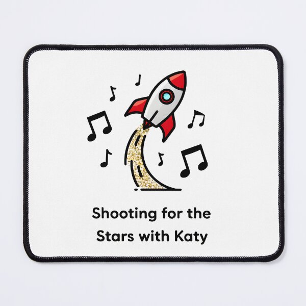 Item preview, Shooting for the Stars with Katy T-Shirt - Rocket and Music Notes Tee designed and sold by AnnDesignStudio.