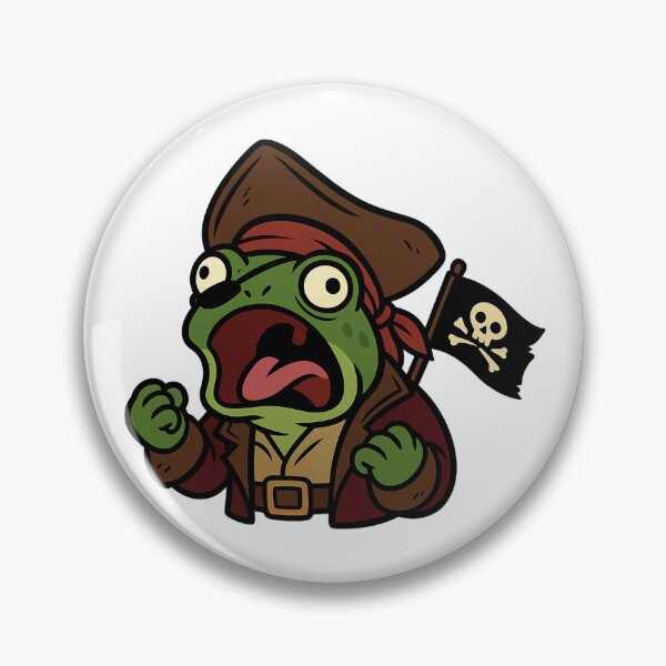 Item preview, Pirate Froggy Screams Ahoy! designed and sold by ALITOPRINCE.