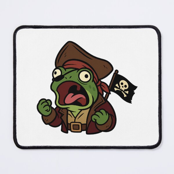 Item preview, Pirate Froggy Screams Ahoy! designed and sold by ALITOPRINCE.