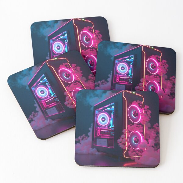 Item preview, Gaming PC Neon Art designed and sold by Trending Designs.