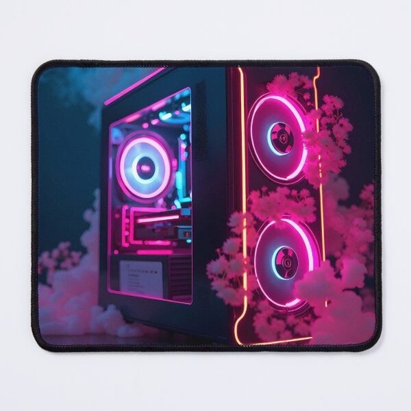Item preview, Gaming PC Neon Art designed and sold by Trending Designs.