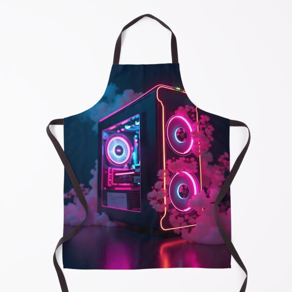 Item preview, Gaming PC Neon Art designed and sold by Trending Designs.