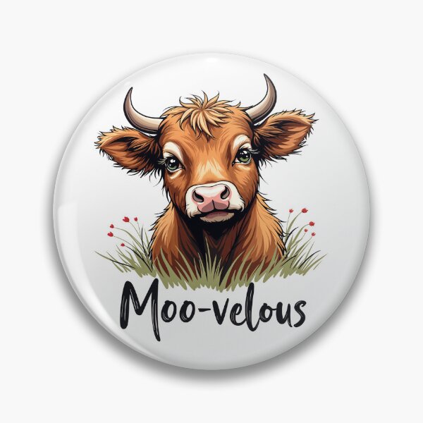 Item preview, Moo-velous Highland Cow designed and sold by JumpJammiesTees.