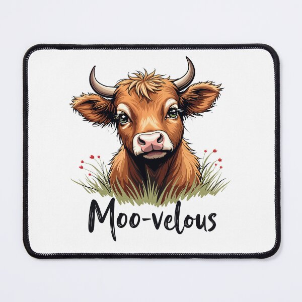 Item preview, Moo-velous Highland Cow designed and sold by JumpJammiesTees.