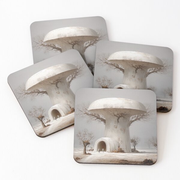 Item preview, Monochrome Mycelium: Whispers of the Fungal City designed and sold by bloorose.