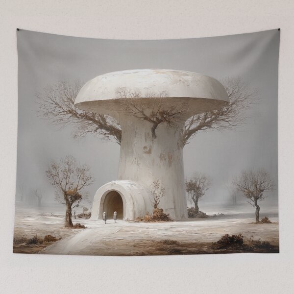 Item preview, Monochrome Mycelium: Whispers of the Fungal City designed and sold by bloorose.