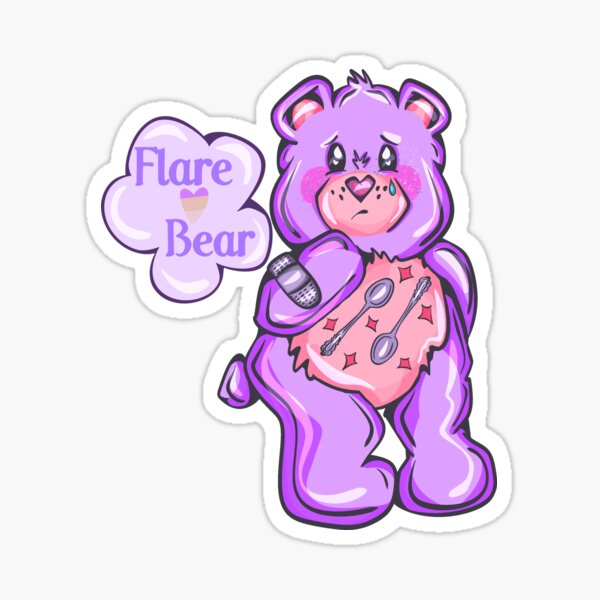 Item preview, Care Bear Flare Bear  designed and sold by crestfallenmermaid.