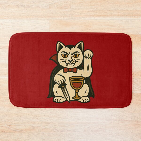 Item preview,  Vampire Maneki Neko with Goblet – Horror Maneki Neko designed and sold by TravisCats.