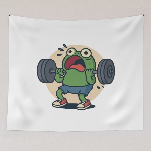 Item preview, Froggy in the Gym Be Like… designed and sold by ALITOPRINCE.