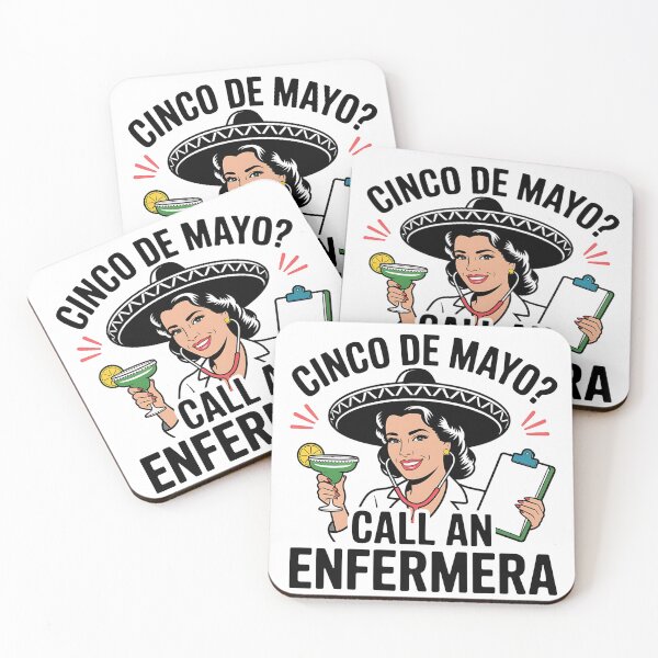 Item preview, Enfermera del Cinco de Mayo - Llame a un diseño retro divertido de Enfermera designed and sold by Fragy72.