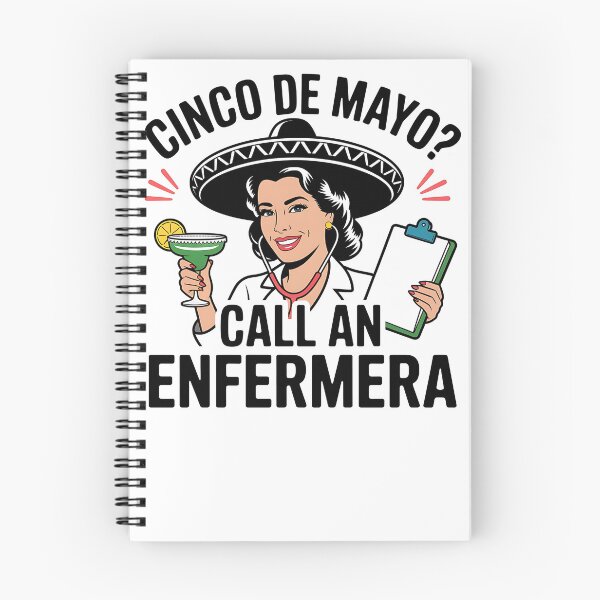Item preview, Cinco de Mayo Nurse – Call an Enfermera Funny Retro Design designed and sold by Fragy72.