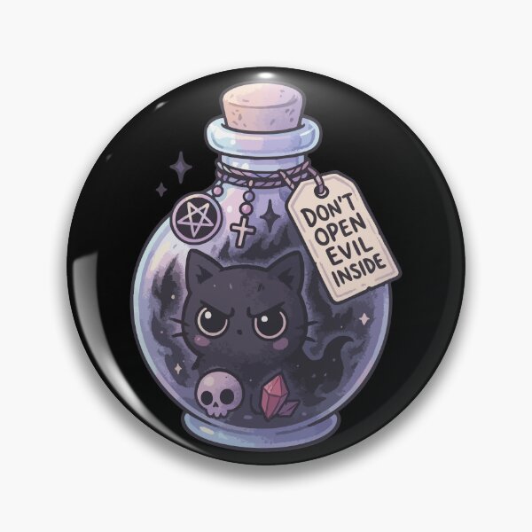Item preview, Kawaii Pure Evil Cat Inside Pastel Goth designed and sold by TomFrontierArt.