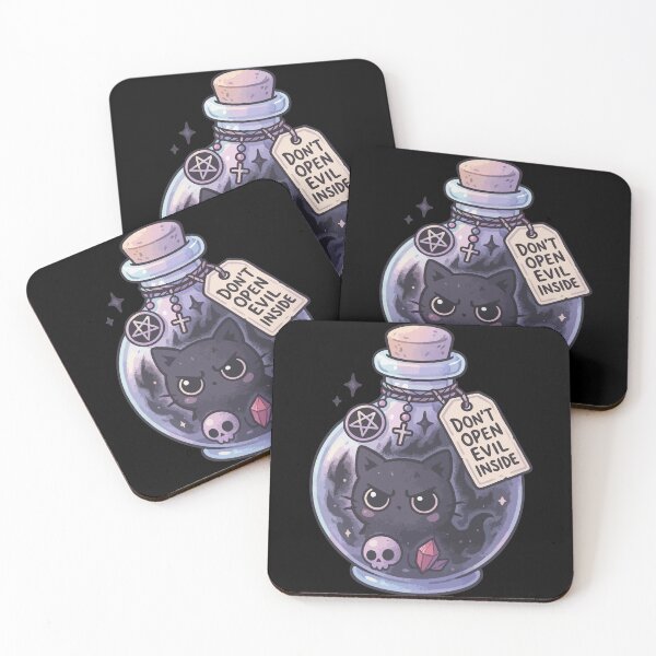 Item preview, Kawaii Pure Evil Cat Inside Pastel Goth designed and sold by TomFrontierArt.