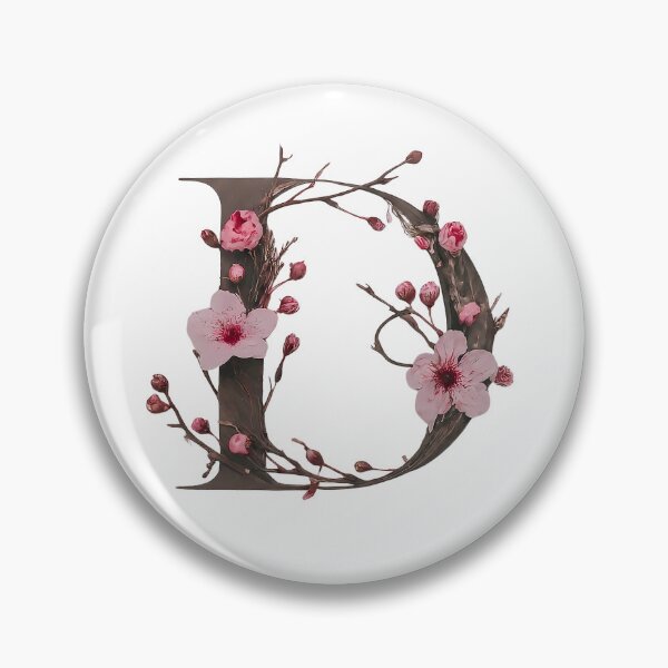 Item preview, Elegant Floral Letter D - Botanical Art Print designed and sold by Psycho-Crazy.