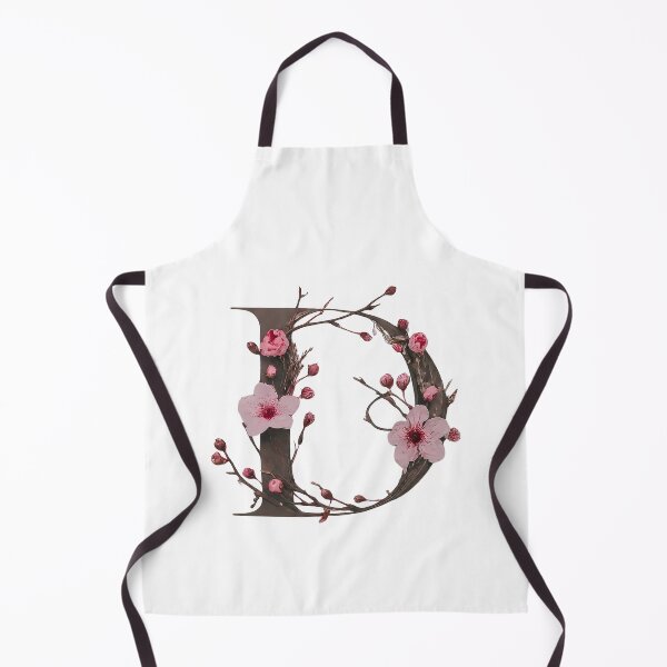 Item preview, Elegant Floral Letter D - Botanical Art Print designed and sold by Psycho-Crazy.