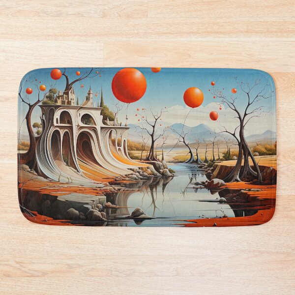Item preview, Whimsical Ascent: The Balloon-Borne Citadel designed and sold by bloorose.