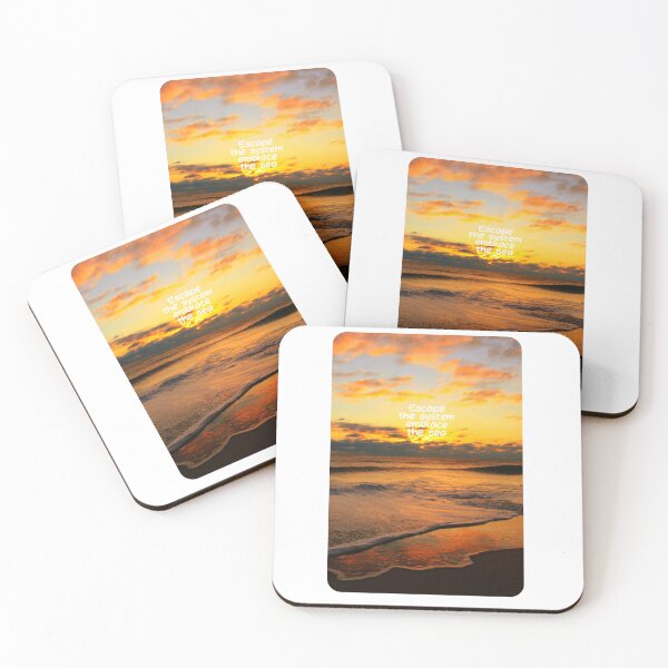 Item preview, Tropical Sunset with Orange Sky on White Sand Beach – Vibrant Nature Design for Beach Lovers | Ideal for Apparel & Decor designed and sold by knalpot-design.