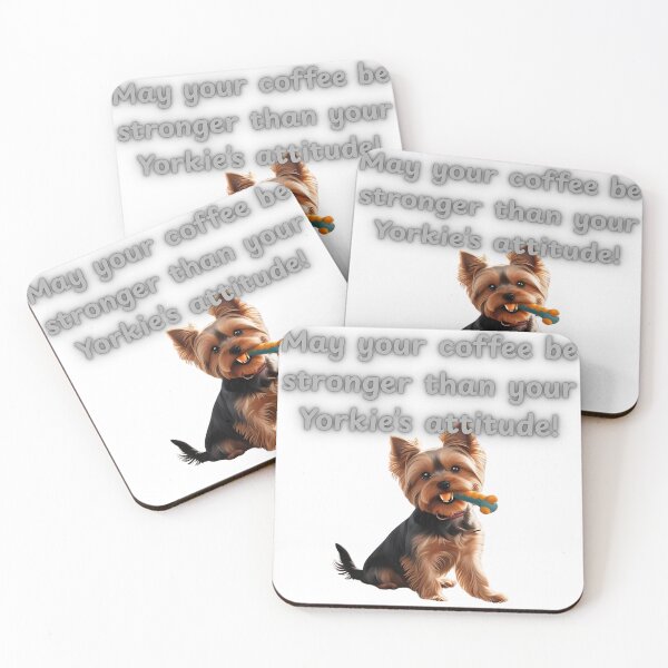 Item preview, may your coffee be stronger than your Yorkie's attitude designed and sold by Tee Tales.