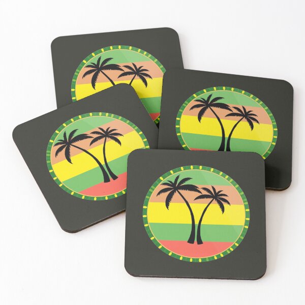 Item preview, Reggae Rasta Palm Tree Design - Tropical Art for Apparel and Accessories designed and sold by ZENTIO.
