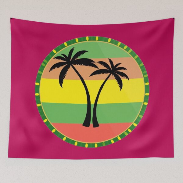Item preview, Reggae Rasta Palm Tree Design - Tropical Art for Apparel and Accessories designed and sold by ZENTIO.