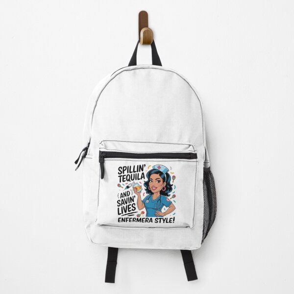 Item preview, Funny Cinco de Mayo Nurse – Spillin’ Tequila Enfermera Style Design designed and sold by Fragy72.