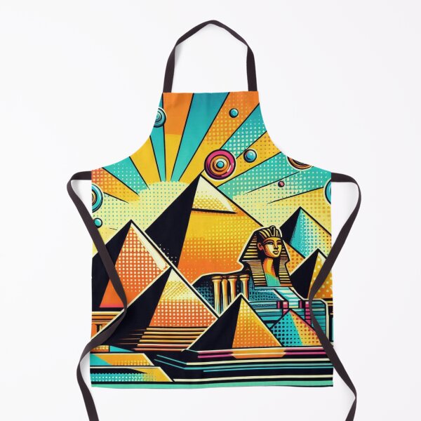 Item preview, pop art style ancient egypt pyramids designed and sold by Dogandesighn.