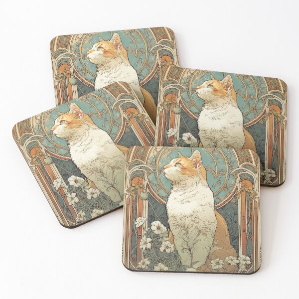 Item preview, Cat in the Floral Garden designed and sold by TeeTribeWear.