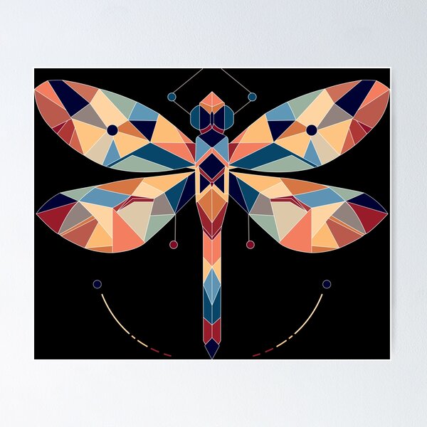 Item preview, Mosaic Dragonfly – Nature-Inspired designed and sold by LadyInEverGreen.