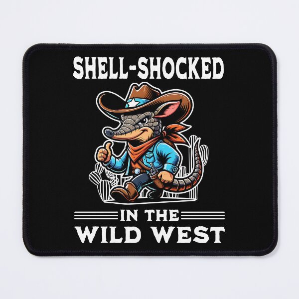 Item preview, Shell-Shocked In The Wild West Cowboy Armadillo designed and sold by Odetee.