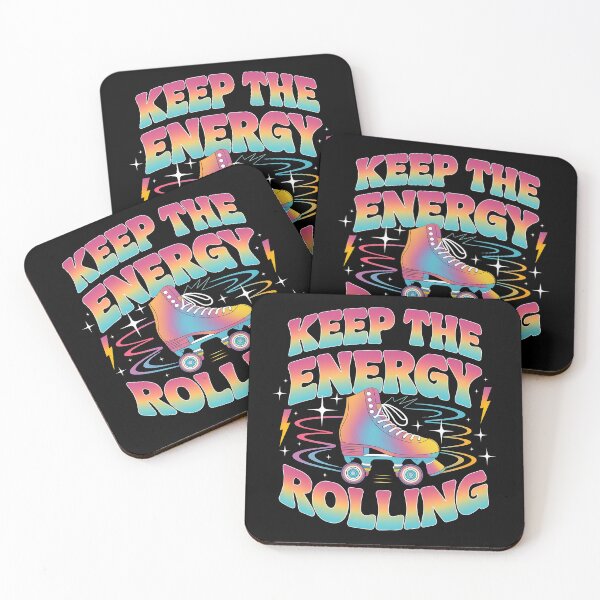 Item preview, Keep the Energy Rolling Retro Tee designed and sold by Hooodify.