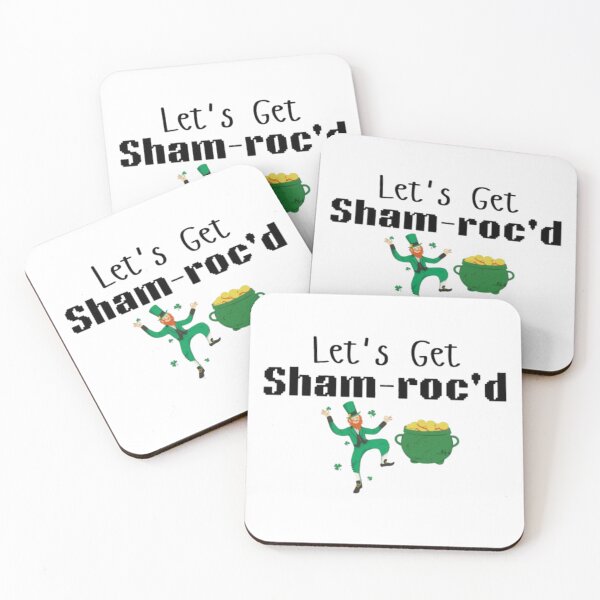 Item preview, Let's Get Sham-roc'd St. Patrick's Day T-Shirt - Funny Irish Shamrock Tee - St. Pat's Celebration Shirt designed and sold by GAIDREDA.
