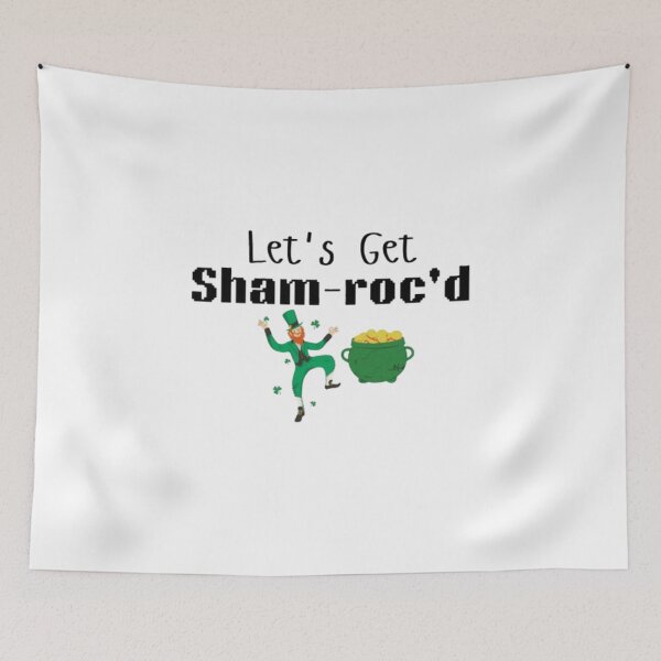 Item preview, Let's Get Sham-roc'd St. Patrick's Day T-Shirt - Funny Irish Shamrock Tee - St. Pat's Celebration Shirt designed and sold by GAIDREDA.