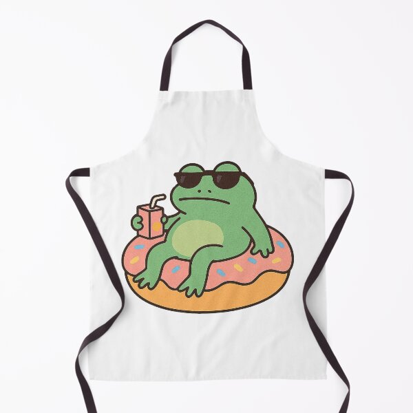 Item preview, Chill Frog Vibes – Cute Relaxed Cartoon Frog Sticker designed and sold by MentalCrumble.