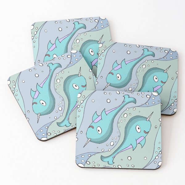 Item preview, Narwhals designed and sold by LizzieLizardArt.