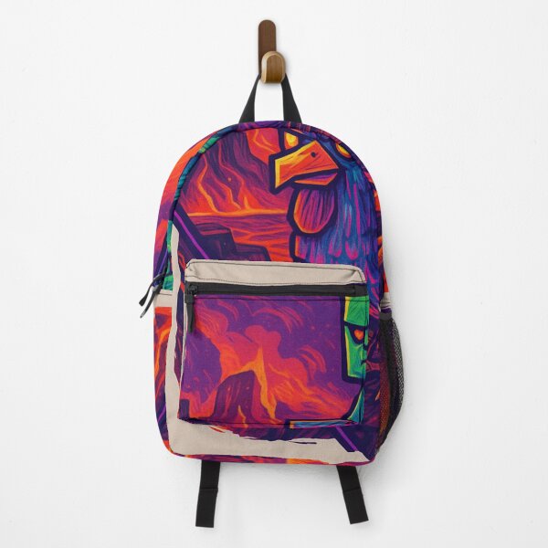 Item preview, Enchanted Chicken Jockey in Lava Biome Minecraft Style – Synthwave Fantasy T-Shirt Design | YourRandomStore designed and sold by YourRandomStore.