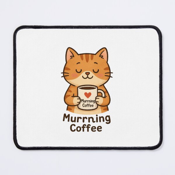 Item preview, Morning coffee cat designed and sold by TralieTalie.